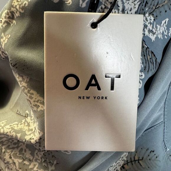 NWT OAT New York Women's Floral Button-Up‎ Shirt Blue Size S Casual - Picture 4 of 6